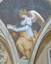 Poesía, Las Cuatro Artes, Peduccio, Camera della Fama, 1542